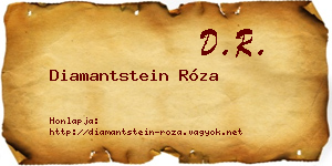 Diamantstein Róza névjegykártya